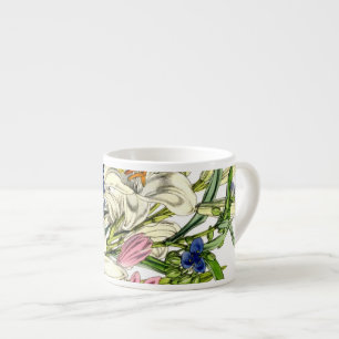 Vintage Botanicals Illustrations Espresso Cup