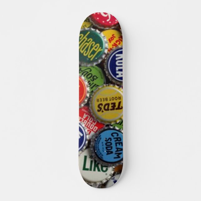 Vintage Bottle Cap Skateboard (Front)