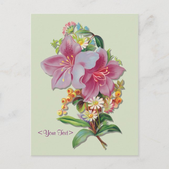 Vintage Bouquet Postcard (Front)