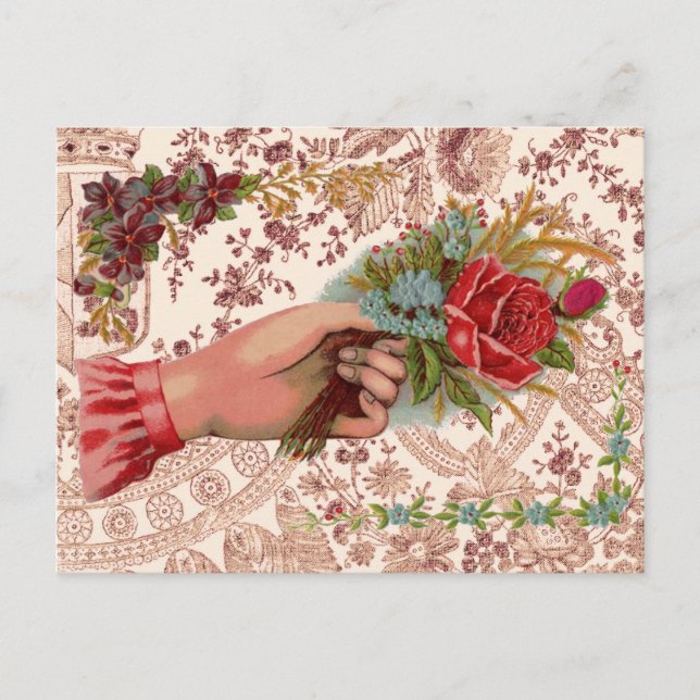 Vintage Bouquet Postcard (Front)