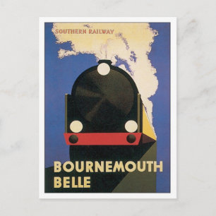 Vintage Bournemouth Southern Railway Postcard