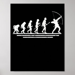 Vintage Bowhunter Longbow Sport Archer Poster