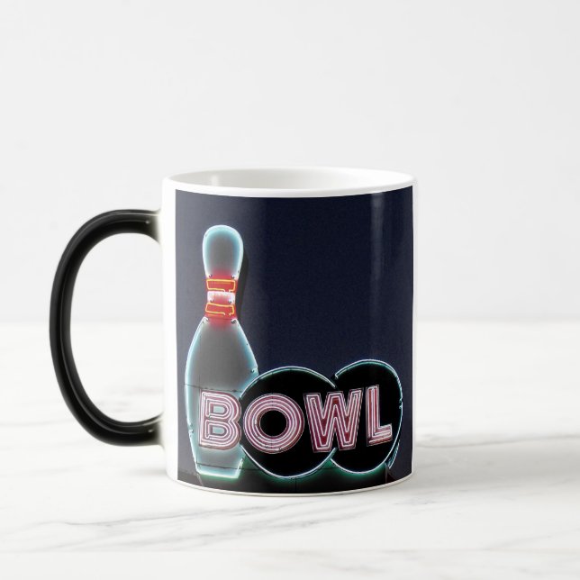 Vintage Bowl With Pin Neon Sign Magic Mug (Left)