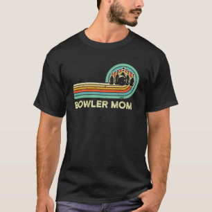 Vintage Bowler Mum Retro Cute Bowling Mama Coach L T-Shirt