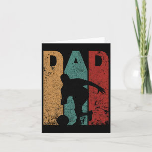 Vintage Bowling Dad Fathers Day Bowling Father Card