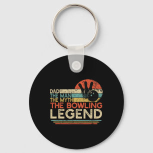 Vintage Bowling Dad The Man The Myth The Legend Bo Key Ring