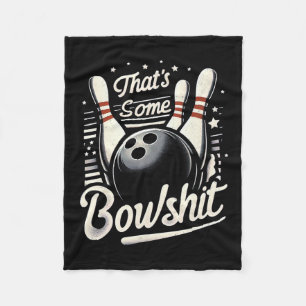Vintage Bowling That's Some Bowl Retro Funny Bowle Fleece Blanket