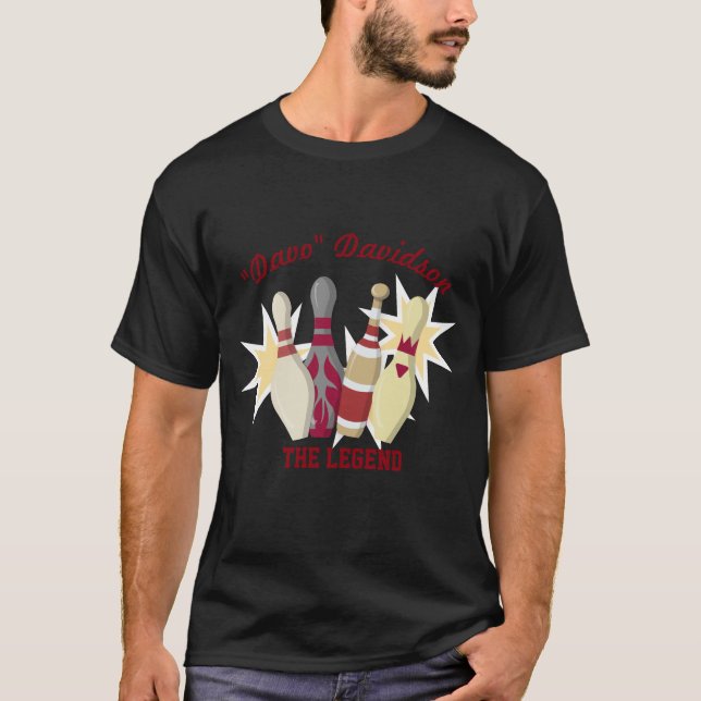 Vintage Bowling Themed T-Shirt (Front)