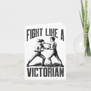 Vintage Boxing Fight Like A Victorian Clic Boxer S Card
