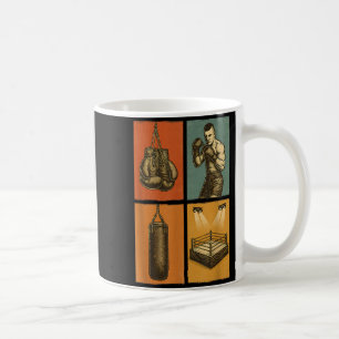 Vintage Boxing Gloves Fighter Punching Bag Retro Coffee Mug