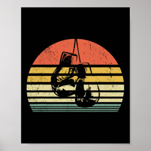 Vintage Boxing Gloves Training Boxer Poster