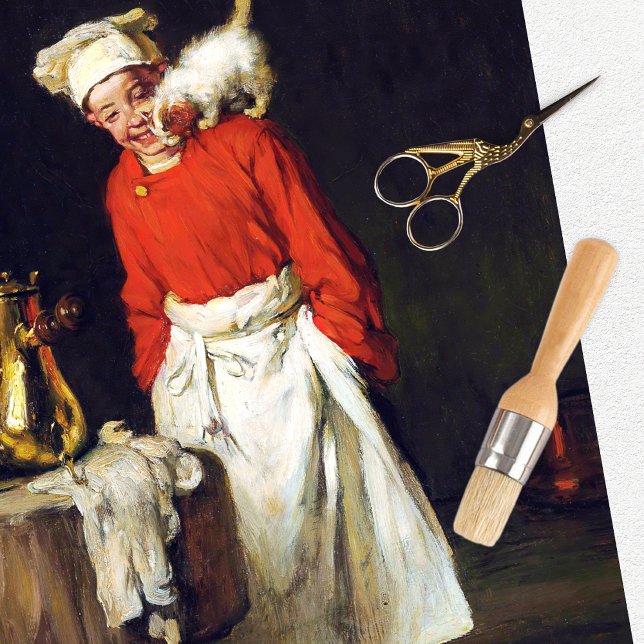 Vintage Boy Chef Tissue Paper (Creator Uploaded)