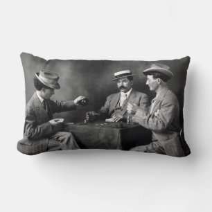 Vintage Boys Night Out Lumbar Cushion