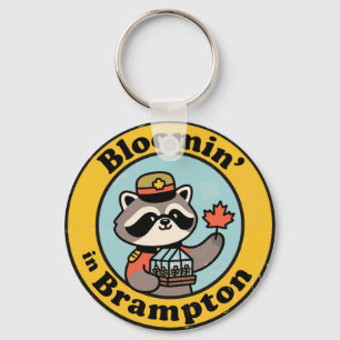 Vintage Brampton Flower City Key Ring