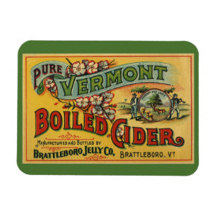 Vintage Brattleboro Jelly Boiled Cider Vermont Magnet
