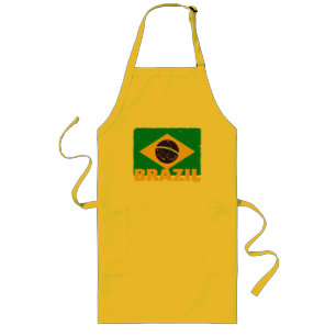 Vintage Brazil Flag Apron