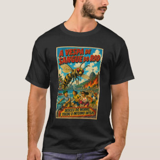 Vintage Brazil Wasp Retro Monster Art T-Shirt