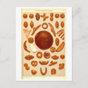 Vintage Breads of Austria-Bohemia Postcard