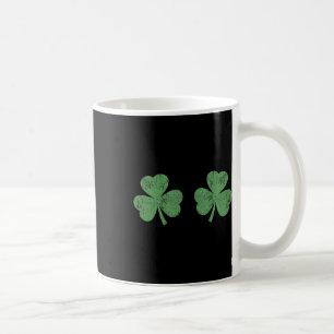 Vintage Breasthirt Shamrock Breast Funny St Patric Coffee Mug
