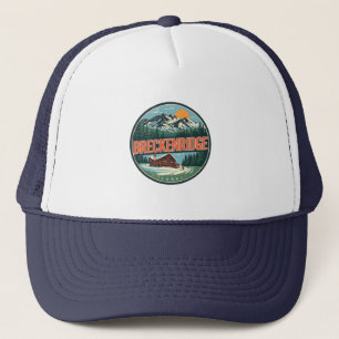 Vintage Breckenridge colorado Rocky Mountain Trucker Hat