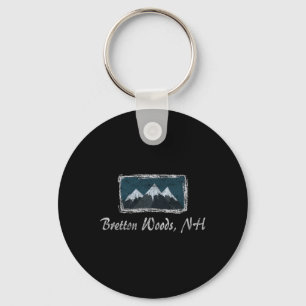 Vintage Bretton Woods New Hampshire Winter Skiing Key Ring