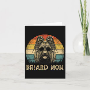 Vintage Briard Mum Dog Lovers Mother's Day  Card