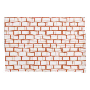 Vintage Brick: Textured Background Detail. Pillowcase