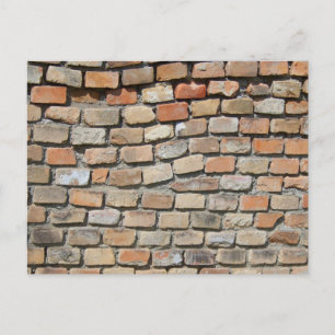 Vintage Brick Wall Postcard