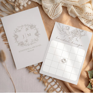 Vintage Bridal Bingo Bridal Shower Game