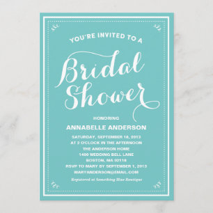 Vintage Bridal Shower Invitation