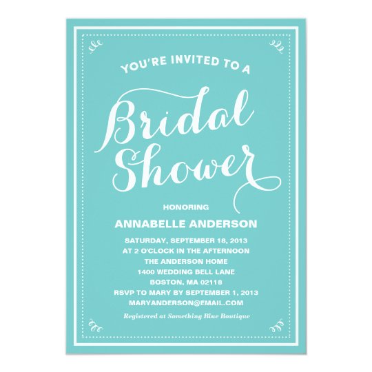 Vintage Bridal Shower Invitation