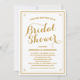 Vintage Bridal Shower Invitation