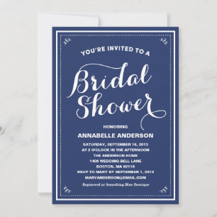 Vintage Bridal Shower Invitation