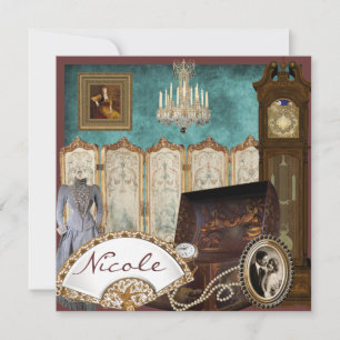 Vintage Bridal Shower Invitation