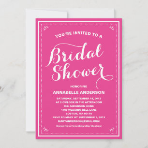 Vintage Bridal Shower Invitation