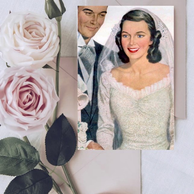 Vintage Bride and Groom Card (Creator Uploaded)