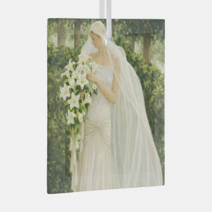 Vintage Bride Glass Tree Decoration