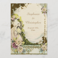 Vintage Bride & Groom Chic Romantic Wedding