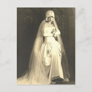 Vintage Bride Postcard