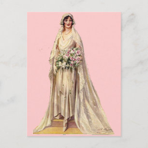 Vintage Bride Postcard