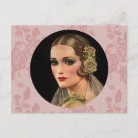 Vintage Bride with Roses