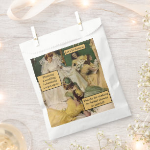 Vintage Bridesmaid Personalised Thank You Gift Favour Bag