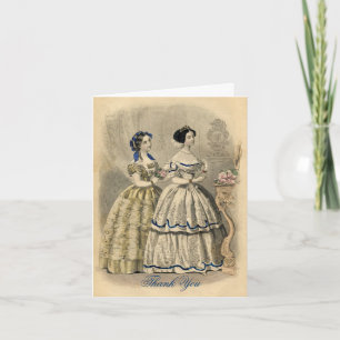 Vintage Bridesmaid's Thank You Note Card