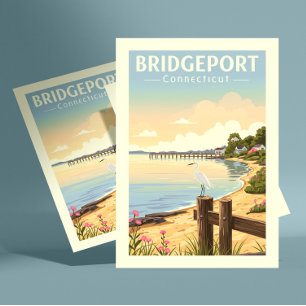 Vintage Bridgeport Connecticut Postcard