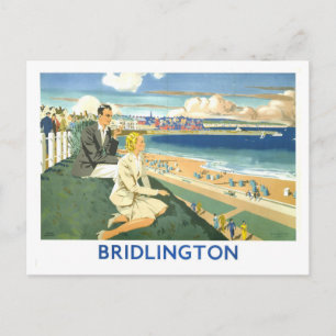 Vintage Bridlington Travel Poster Postcard