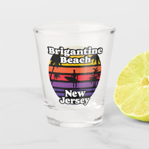 Vintage Brigantine Beach New Jersey Shot Glass