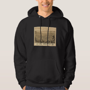 Vintage Brigham City Ut Map 1875 Hoodie