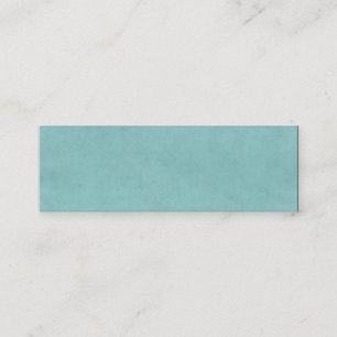 Vintage Bright Aqua Blue Green Paper Parchment Mini Business Card