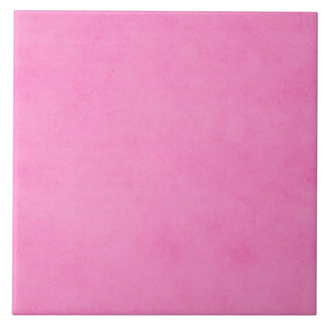 Vintage Bright Pink Parchment Paper Background Tile (Front)