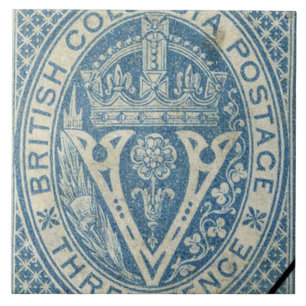 Vintage British Columbia Ceramic Tile